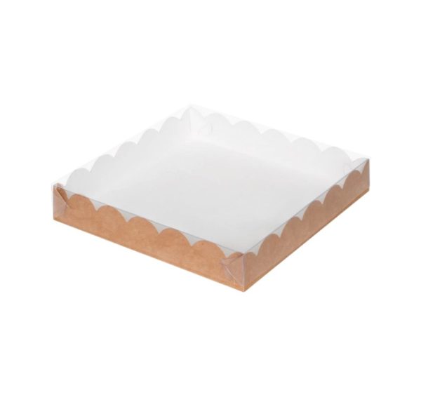 Kutija za kolače i medenjake 120х120х30mm, kraft [50 kom/pak]