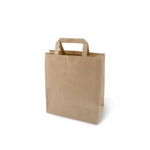 Papirna kesa sa plitkim ručkama 260х170х250 mm kraft