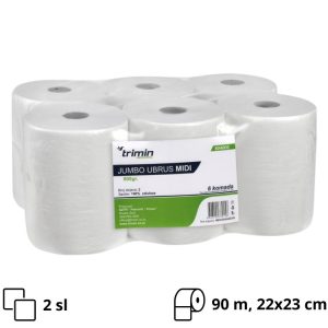 Papirnati ubrisi 2 sl 800 g bijela centralno izvlačenje 6 rol [6 kom/pak]
