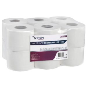 Toaletni papir 2-sl 110 m beli 12 rol (12 kom/pak)