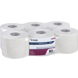 Toaletni papir 2-sl 200 m beli 6 rol
