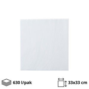 Papirne salvete 2sl 33x33cm bele 630 l/pack