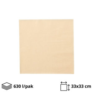 Papirne salvete 2sl 33x33cm šampanj 630 l/pack