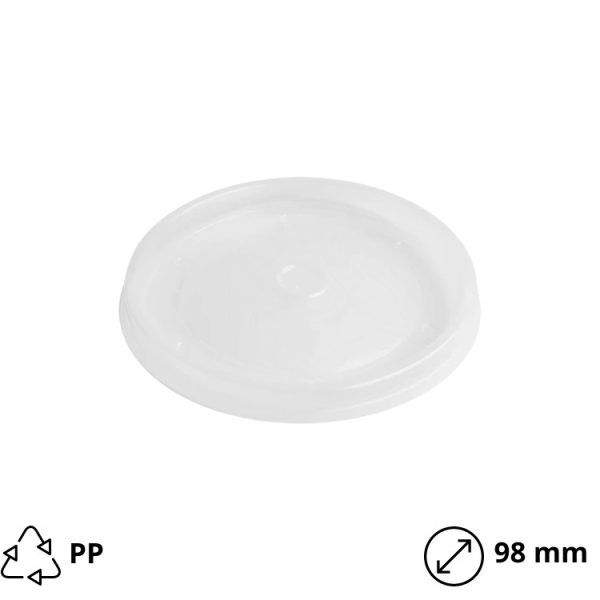 Poklopac PP za papirnu posudu od 450ml d=98mm [600 kom/pak]