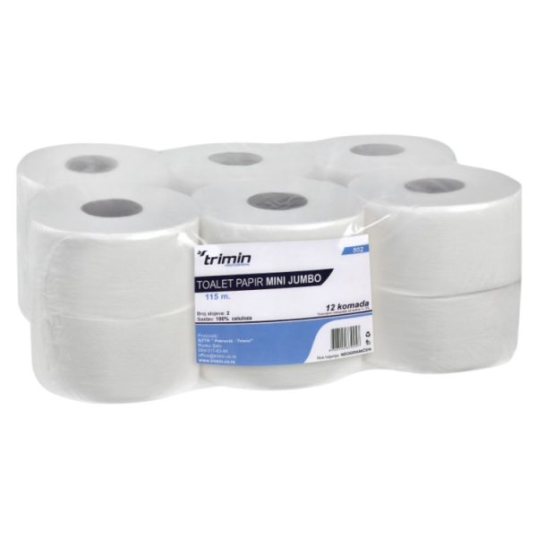 Toaletni papir  v roli 2 sl 115 m bele [12 kom/pak]