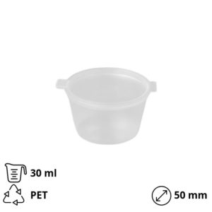 Posuda za sos sa poklopcem PP 30 ml [1000 kom/pak]