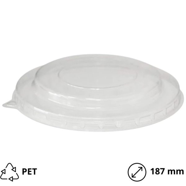 Poklopac PET, d=187 mm za posudu za salatu1000 ml [25 kom/pak]