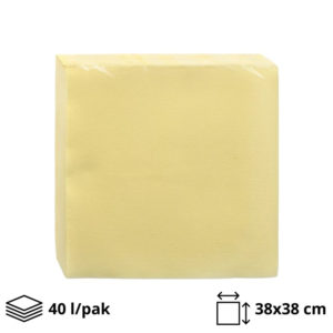 Papirne salvete 2sl 38x38cm šampanj 40 l/pak