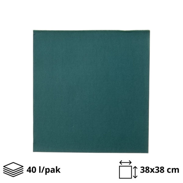 Papirne salvete 2sl 38x38cm zelene 40 l/pak