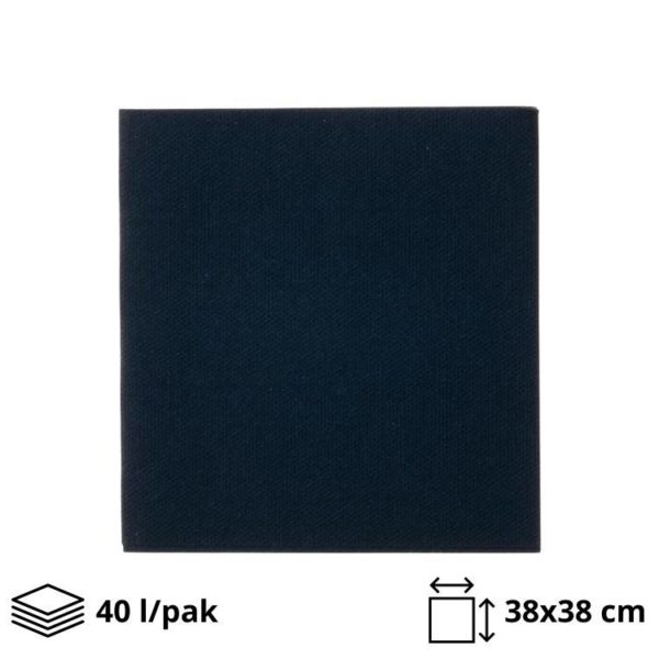 Papirne salvete 38×38 cm 2-sl crne 40 kom/pak
