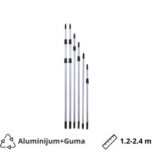 Drška plastična teleskopska dvodelna 1.2-2.4 m