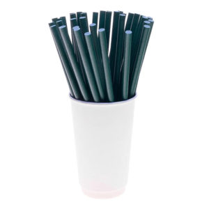 Slamčice papirne Tambien ECO zeleni l=230 mm d=8 mm posebno pakovane 50 kom/pak