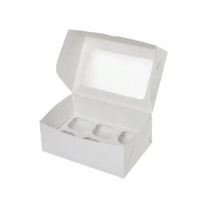 Kutija za 6 kolačića ECONOMI 250k170k100 mm, bela