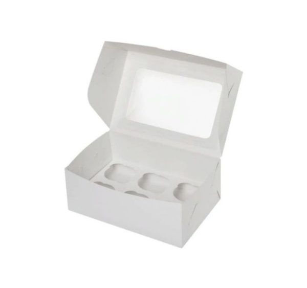 Kutija za 6 kolačića ECONOMI 250k170k100 mm, bela