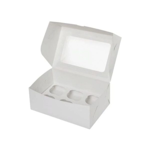 Kutija za 6 kolačića ECONOMI 250k170k100 mm, bela