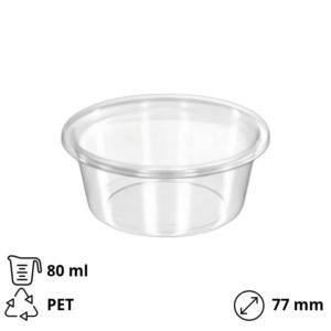 Posuda za sos sa poklopcem 80 ml [1000 kom/pak]
