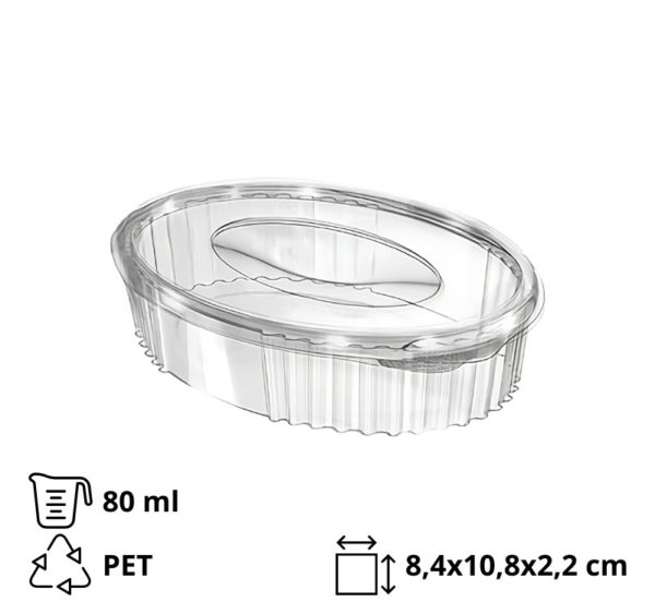 Posuda za sos 80ml Minibar [100 kom/pak]