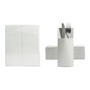 Salveta za pribor 32×38 cm bela 50 kom/pack