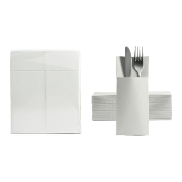 Salveta za pribor 32×38 cm bela 50 kom/pack