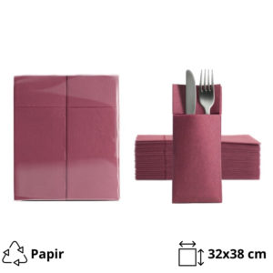 Salveta za pribor 32×38 cm bordo 50 kom/pack [5 kom/pak]