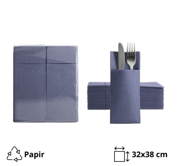 Salveta za pribor 32×38 cm plava 50 kom/pack [5 kom/pak]