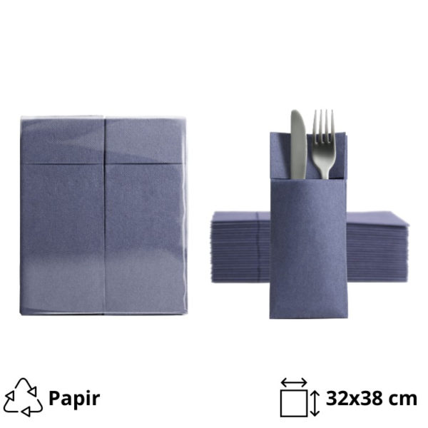 Salveta za pribor 32×38 cm plava 50 kom/pack [5 kom/pak]
