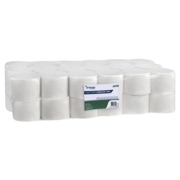 Toaletni papir 2 sl 100 m 36 rol/pak bele