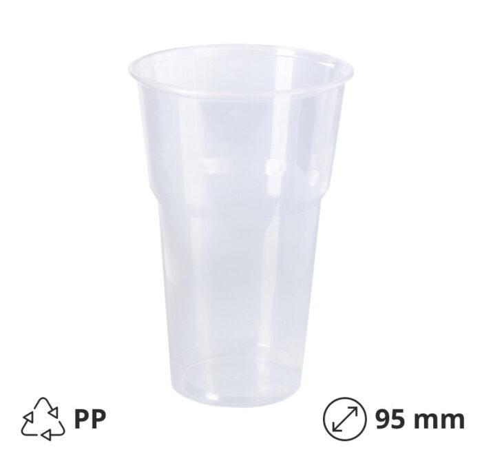 Čaša PP 500 ml providna (0.5 kom/pak) [50 kom/pak]