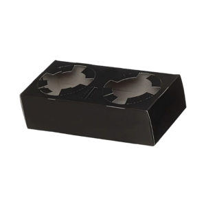 Držač za 2 čaše 19x10x4.5 cm crna [50 kom/pak]