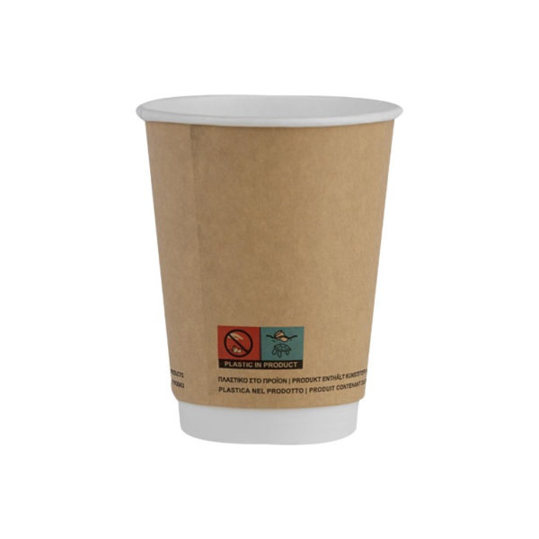 Čaša papirnata termo 240 ml d=80 mm kraft SUP [25 kom/pak]
