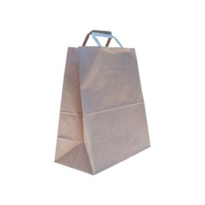 Papirna kesa sa plitkim ručkama 280x150x320 mm kraft [250 kom/pak]