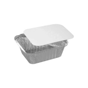Aluminijumska posuda sa poklopcem 490 ml 150х124х44 mm, 100 kom (komplet)