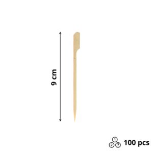 Pika za kanape bambus 9 cm Golf 100 kom