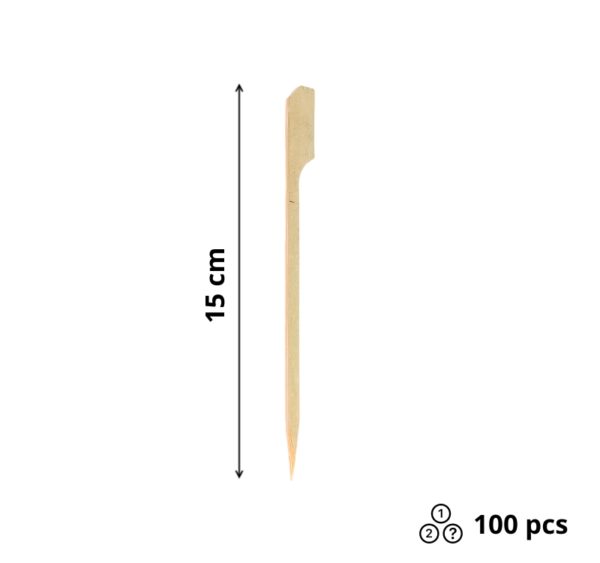 Pika za kanape bambus 15 cm Golf 100 kom