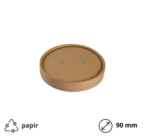 Poklopac papirnat d=90 mm kraft 25 kom