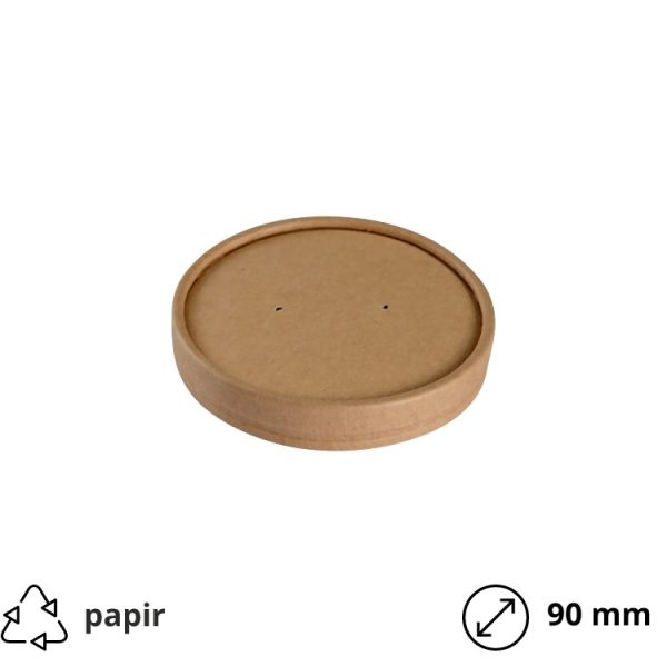 Poklopac papirnat d=90 mm kraft 25 kom