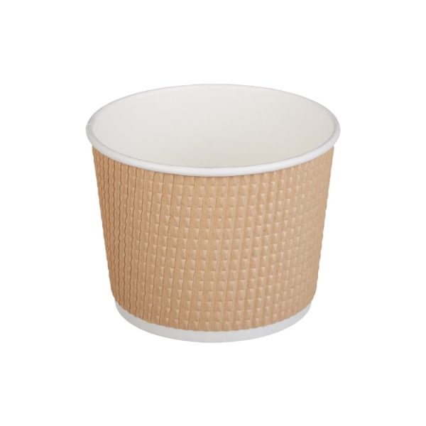 Kartonska posuda Tambien ECO 520 ml d=110 mm h=84,5 mm gofriran kraft 25 kom