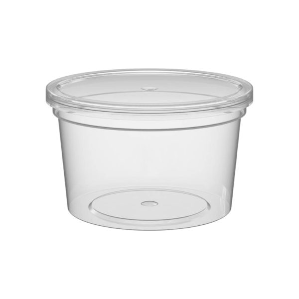 Posuda za sos PP 250 ml d=96 mm h=56 mm, sa poklopcem, 1400 kom (komplet)