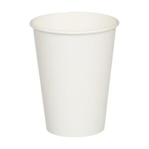 Čaša papirnata 1-sl 350 ml d=90 mm bela 50 kom