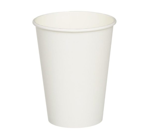 Čaša papirnata 1-sl 350 ml d=90 mm bela 50 kom
