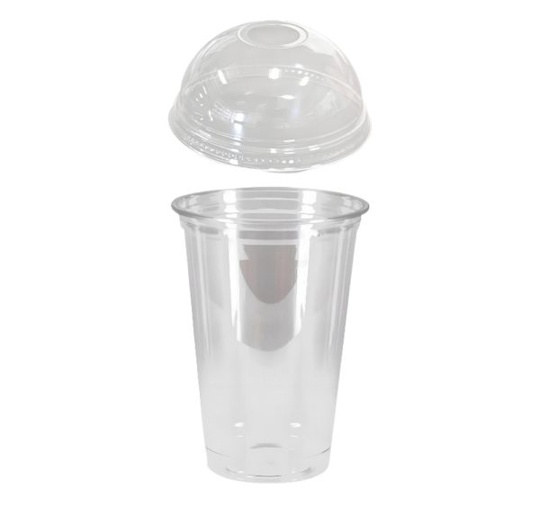 Čaša Shake za poklopcem sa rupom 500 ml, d=95mm, prozirni rPET [100 kom/pak]