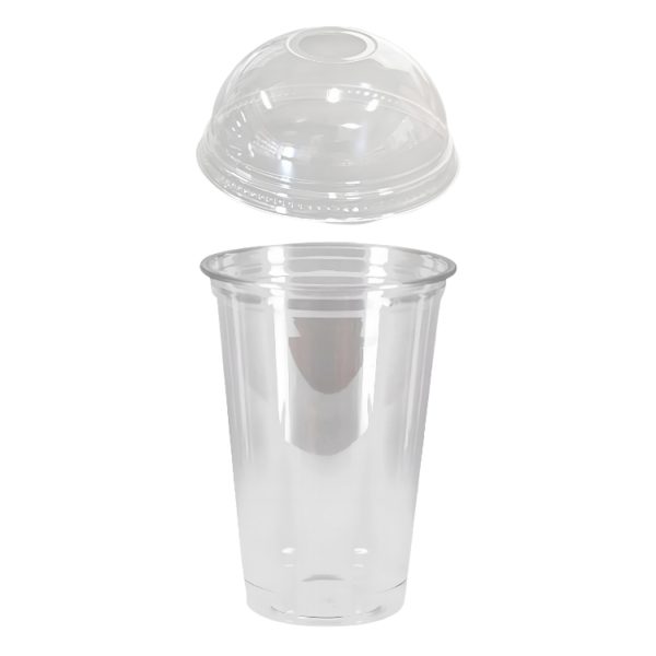 Čaša Shake za poklopcem sa rupom 500 ml, d=95mm, prozirni rPET [100 kom/pak]