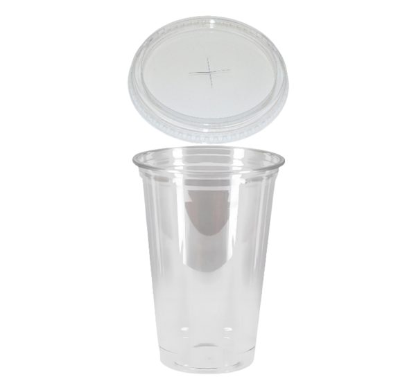Čaša Shake za poklopcem sa rupom 500 ml, d=95mm, prozirni rPET [50 kom/pak]