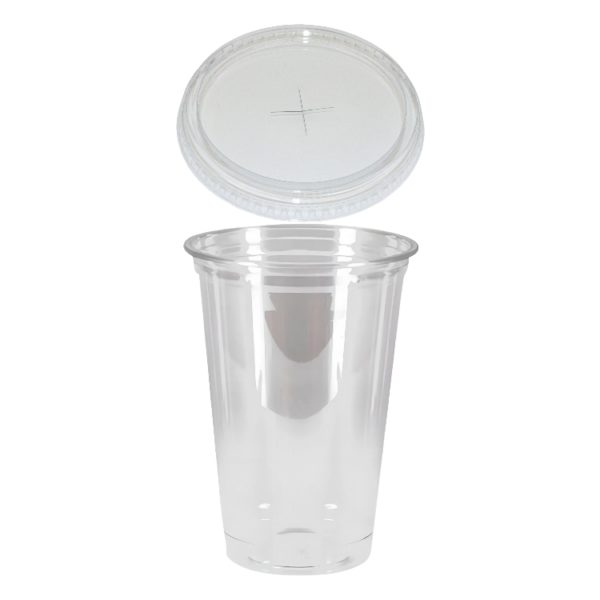 Čaša Shake za poklopcem sa rupom 500 ml, d=95mm, prozirni rPET [50 kom/pak]
