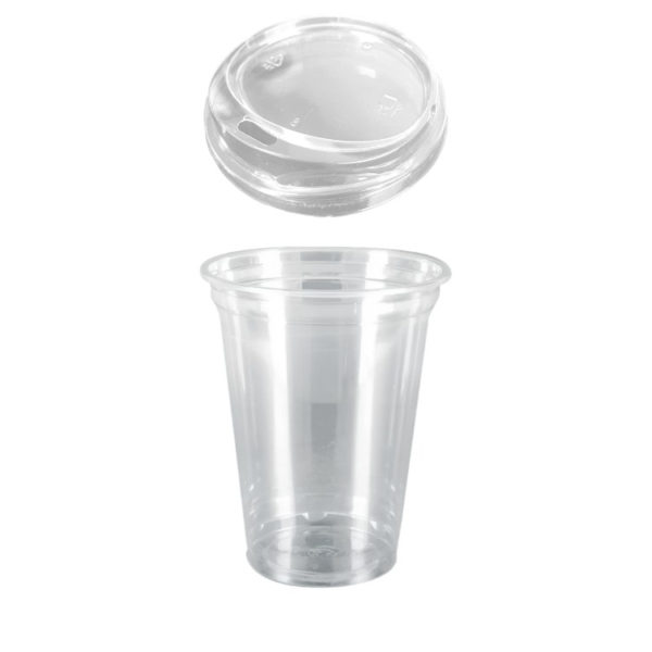 Čaša rPET za poklopcem 400 ml d=95 mm h=80 mm [100 kom/pak]