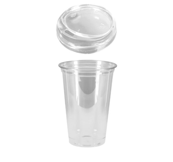 Čaša Shake za poklopcem 500 ml, d=95mm, prozirni rPET [100 kom/pak]