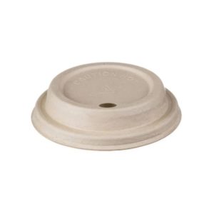 Poklopac sa otvorom šećerna trska d=90 mm, bel 50 kom