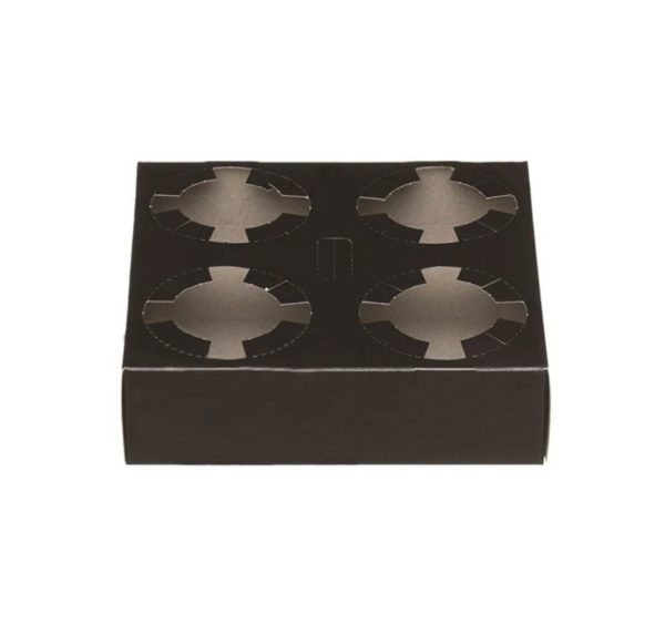 Držač za 4 čaše 19x19x4.5 cm crna 50 kom