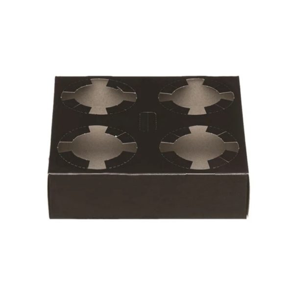 Držač za 4 čaše 19x19x4.5 cm crna 50 kom