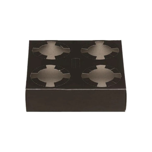 Držač za 4 čaše 19x19x4.5 cm crna 50 kom